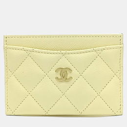 Chanel: Жёлтый картхолдер 