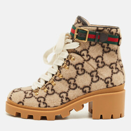 Gucci: Коричневые ботинки  Sylvie