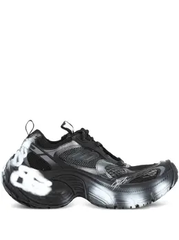 Balenciaga: Чёрные кроссовки 