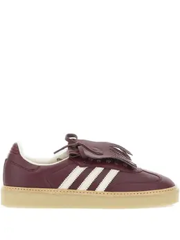 adidas: Фиолетовые кроссовки  Samba