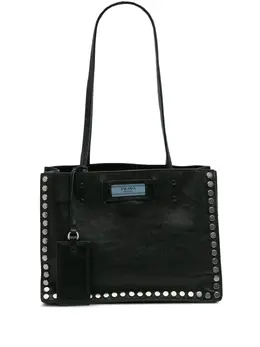 Prada Pre-Owned: Чёрная сумка-шоппер 