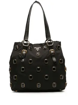 Prada Pre-Owned: Чёрная сумка-шоппер 