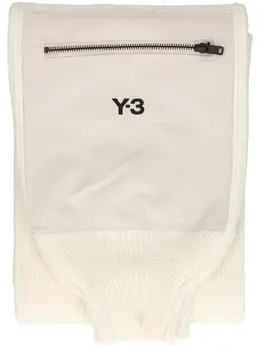 Y-3: Светлый шарф 
