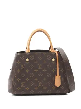 Louis Vuitton Pre-Owned: Коричневая сумка-шоппер 