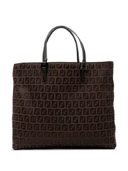 Fendi Pre-Owned: Коричневая сумка-шоппер 