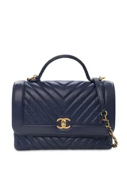 CHANEL Pre-Owned: Голубая сумка 
