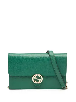 Gucci Pre-Owned: Зелёный кошелёк 
