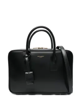 Saint Laurent: Чёрная сумка-шоппер 