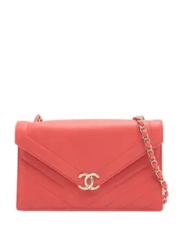 CHANEL Pre-Owned: Красная сумка через плечо 