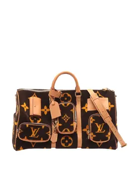 Louis Vuitton Pre-Owned: Коричневая дорожная сумка 