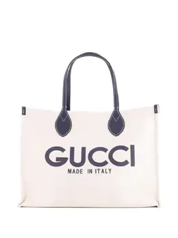 Gucci Pre-Owned: Голубая сумка-шоппер 