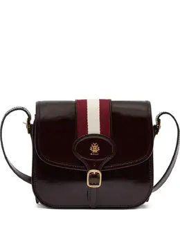 Bally: Бордовая сумка через плечо 
