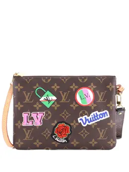 Louis Vuitton Pre-Owned: Коричневый клатч 