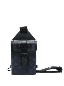 Louis Vuitton Pre-Owned: Чёрная сумка через плечо 