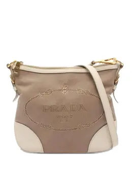 Prada Pre-Owned: Бежевая сумка 