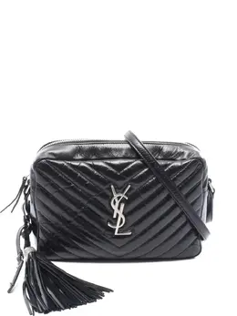 Saint Laurent: Чёрная сумка через плечо  Lou