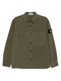 Stone Island: Зелёная рубашка  Compass