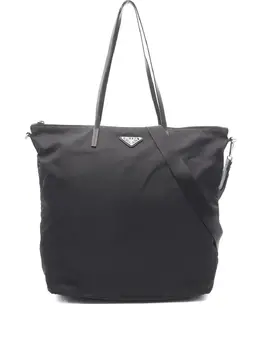 Prada Pre-Owned: Чёрная сумка-шоппер 
