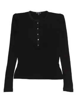 James Perse: Чёрный топ  Henley