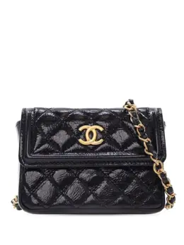 CHANEL Pre-Owned: Блестящая поясная сумка 
