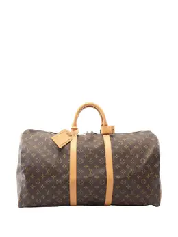 Louis Vuitton Pre-Owned: Коричневая дорожная сумка 