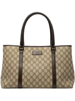 Gucci Pre-Owned: Коричневая сумка-шоппер 