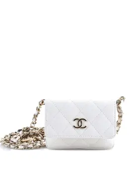 CHANEL Pre-Owned: Белая поясная сумка 