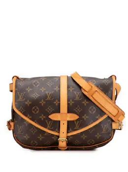 Louis Vuitton Pre-Owned: Коричневая сумка через плечо 