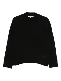 Maison Kitsuné: Свитер с v-образным вырезом 