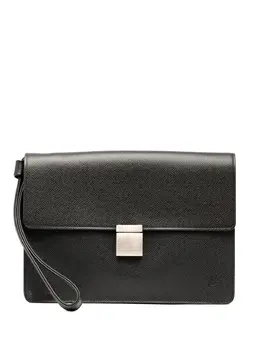 Louis Vuitton Pre-Owned: Чёрный клатч 
