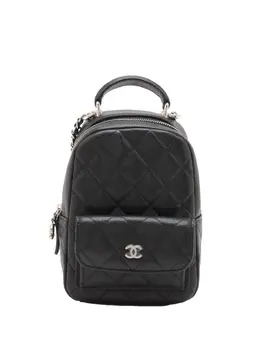 CHANEL Pre-Owned: Чёрный рюкзак 