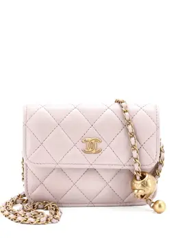 CHANEL Pre-Owned: Розовый клатч 