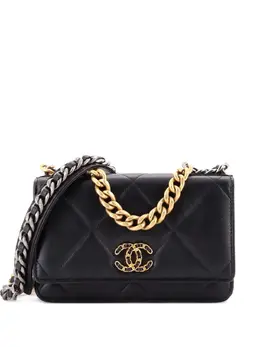CHANEL Pre-Owned: Чёрный кошелёк 