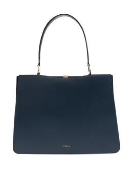 Furla: Синяя сумка-шоппер 