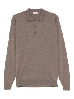John Smedley: Поло с длинным рукавом 