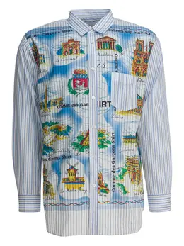 Comme Des Garçons: Рубашка в полоску 