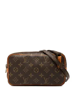 Louis Vuitton Pre-Owned: Коричневая сумка через плечо 