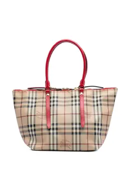 Burberry Pre-Owned: Коричневая сумка-шоппер 