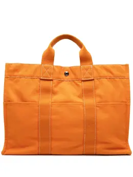 Hermès Pre-Owned: Оранжевая сумка-шоппер 
