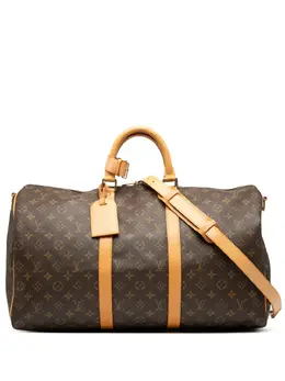 Louis Vuitton Pre-Owned: Коричневая дорожная сумка 
