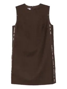 Moschino: Платье с принтом 