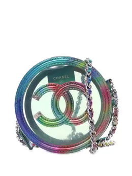 CHANEL Pre-Owned: Зелёный клатч 