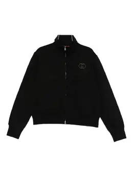 Gucci: Чёрный свитшот  Interlocking G