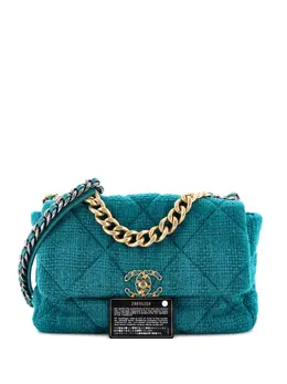 CHANEL Pre-Owned: Зелёная сумка 