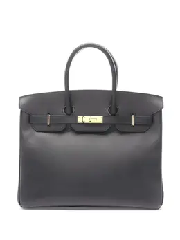 Hermès Pre-Owned: Чёрная сумка-шоппер 