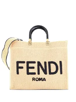 Fendi Pre-Owned: Чёрная сумка-шоппер 