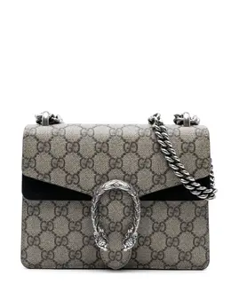 Gucci Pre-Owned: Серебристая сумка через плечо 