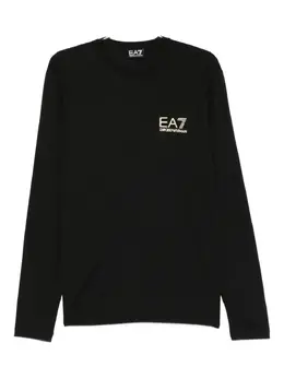 Ea7 Emporio Armani: Чёрный свитшот 