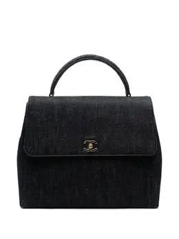 CHANEL Pre-Owned: Чёрная сумка на руку 