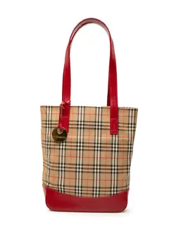 Burberry Pre-Owned: Коричневая сумка-шоппер 